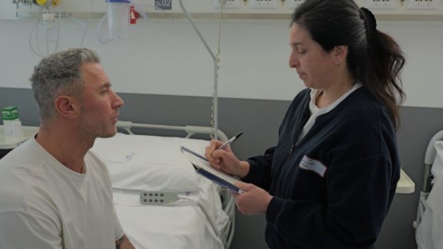 Attività pre-operatoria in reparto del paziente