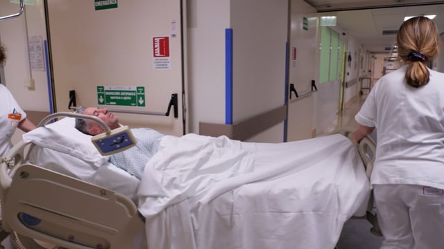 Trasporto del paziente in sala operatoria